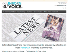 Tablet Screenshot of inbornvoice.com